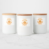 Étiquette Pour Bocaux Marmalade orange artisanale (Bouteilles)