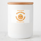 Étiquette Pour Bocaux Marmalade orange artisanale (Devant)