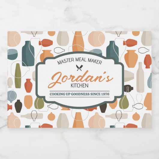 Étiquette Pour Bocaux Master Meal Maker (Étiquettes simples)