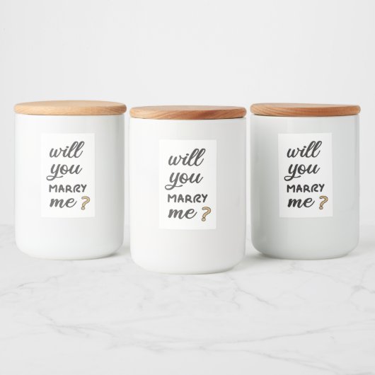 Étiquette Pour Bocaux M'épouseras-tu ? (Bouteilles)