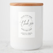 Étiquette Pour Bocaux Merci Modern Créer Votre Propre Petite Entreprise  (Devant)