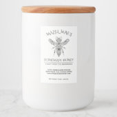 Étiquette Pour Bocaux Miel maison personnalisé (Devant)