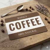 Étiquette Pour Bocaux Minimalist COFFEE Label for Containers