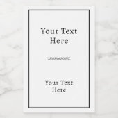 Étiquette Pour Bocaux Minimalist Rectangular Adhesive Label (Étiquettes simples)