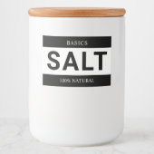 Étiquette Pour Bocaux Minimalist Salt Label for Containers (Devant)