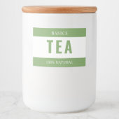 Étiquette Pour Bocaux Minimalist TEA Label for Containers (Devant)