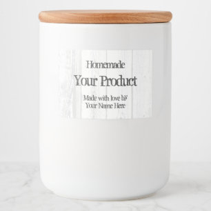 Étiquette Pour Bocaux Modèle de cuve en bois vintage personnalisé