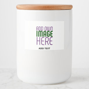 ÉTIQUETTE POUR BOCAUX MODELE DE TEXTE D'IMAGE BLANCHE SIMPLE ÉDITABLE MO