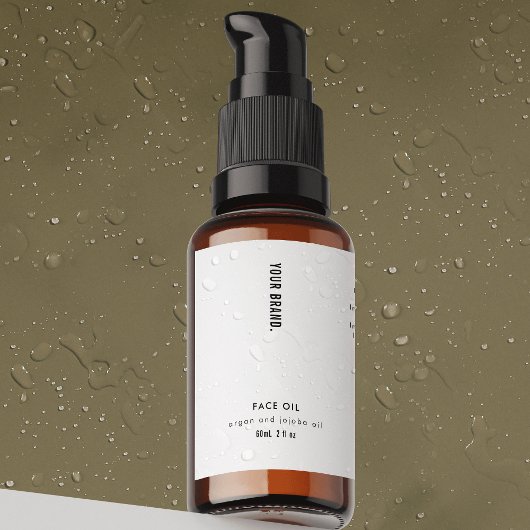 Étiquette Pour Bocaux Modern 2oz Dropper Bottle Waterproof Label