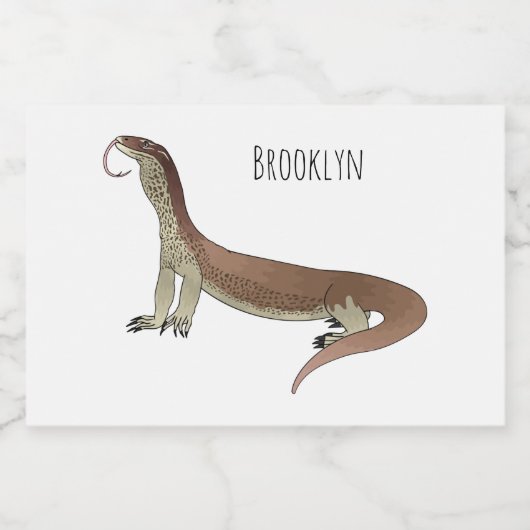 Étiquette Pour Bocaux Monitor lizard (Étiquettes simples)