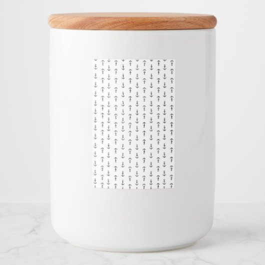 Étiquette Pour Bocaux Motif Ancre (Devant)