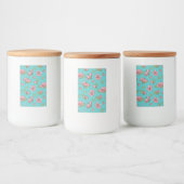 Étiquette Pour Bocaux Motif de fleurs (Bouteilles)