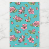 Étiquette Pour Bocaux Motif de fleurs (Étiquettes simples)