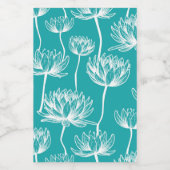 Étiquette Pour Bocaux Motif de fleurs Lotus (Étiquettes simples)
