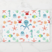 Étiquette Pour Bocaux Motif du monde marin (Étiquettes simples)