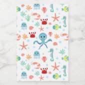 Étiquette Pour Bocaux Motif du monde marin (Étiquettes simples)