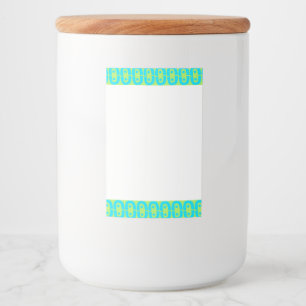 Étiquette Pour Bocaux motif moderne et coloré