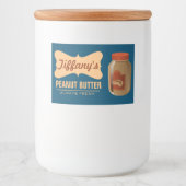 Étiquette Pour Bocaux Nature | Beurre d'arachide biologique | Beurre art (Devant)