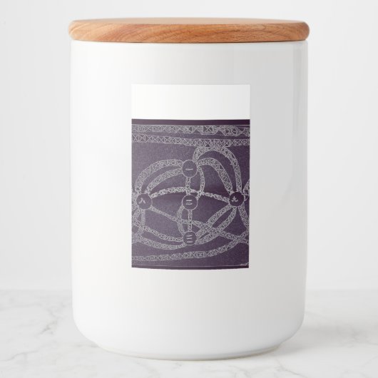 Étiquette Pour Bocaux Neuf lune dans le monde sombre (Devant)