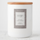 Étiquette Pour Bocaux Neutral Beige Taupe Boho Waterproof Product Label (Devant)