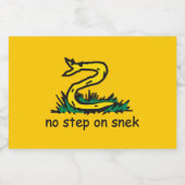 Étiquette Pour Bocaux No step on snek memes (Étiquettes simples)