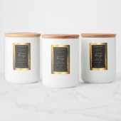 Étiquette Pour Bocaux Noble Orange Sparkle Parties scintillant Cadre Éti (Bouteilles)