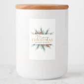 Étiquette Pour Bocaux Noël moderne (Devant)
