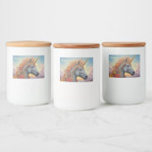 Étiquette Pour Bocaux Nom personnalisé belle licorne (Bouteilles)