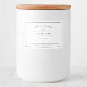 Étiquette Pour Bocaux Nourritures