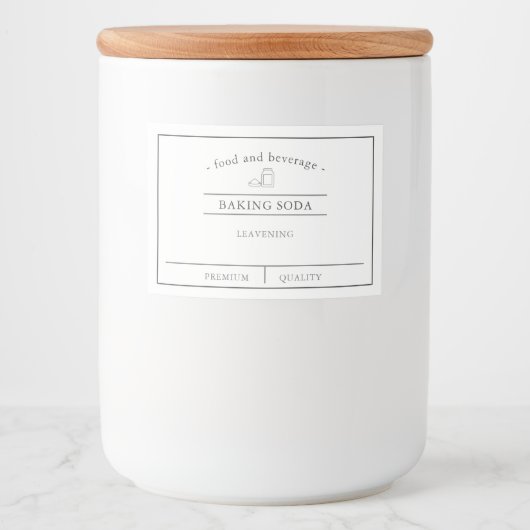 Étiquette Pour Bocaux Nourritures (Devant)