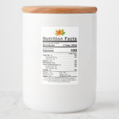 Étiquette Pour Bocaux NOUVEAU 2021 Feuille de sirop d'érable - Nutrition (Devant)