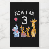 Étiquette Pour Bocaux Now I le 3e jour du Birthday (Étiquettes simples)