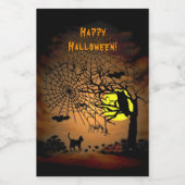 Étiquette Pour Bocaux Nuit d'Halloween, Joyeux Halloween ! (Étiquettes simples)