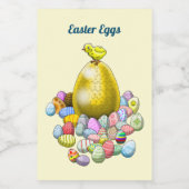 Étiquette Pour Bocaux Oeufs de Pâques (Étiquettes simples)