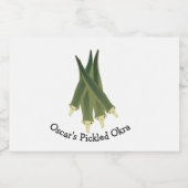 Étiquette Pour Bocaux Okra (Étiquettes simples)
