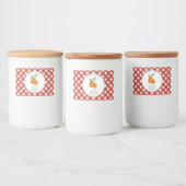 Étiquette Pour Bocaux Orange Marmalade En vichy Style champêtre (Bouteilles)