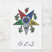 Étiquette Pour Bocaux Ordre De L'Étoile Orientale (Étiquettes simples)