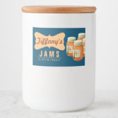 Étiquette Pour Bocaux Organique Naturel | Orange Marmalade | Confitures (Devant)