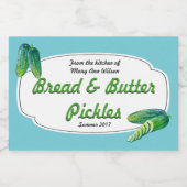 Étiquette Pour Bocaux Pain et sachets de beurre Canning (Étiquettes simples)