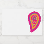 Étiquette Pour Bocaux Paisley coloré (Étiquettes simples)
