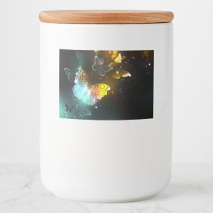 Étiquette Pour Bocaux Papillon lumineux et papillons de nuit