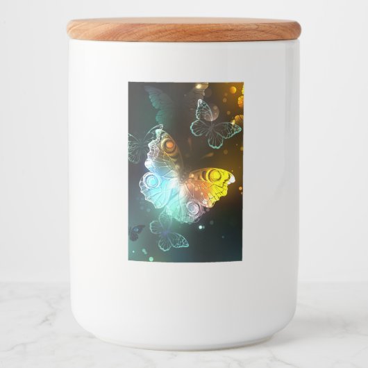 Étiquette Pour Bocaux Papillon lumineux et papillons de nuit (Devant)