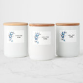Étiquette Pour Bocaux Papillons volants bleus Morpho (Bouteilles)