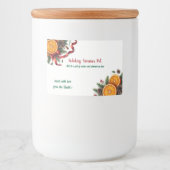 Étiquette Pour Bocaux Parfums de pots mimimer Citrus de vacances (Devant)