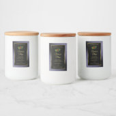 Étiquette Pour Bocaux Parties scintillant Bleu foncé Black Gold Étiquett (Bouteilles)