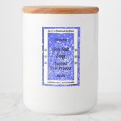 Étiquette Pour Bocaux Parties scintillant bleu moderne Étoiles étincelan (Devant)