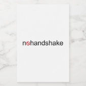 Étiquette Pour Bocaux Pas de poignée de main (Étiquettes simples)