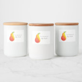 Étiquette Pour Bocaux Pear aquarelle (Bouteilles)