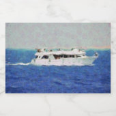 Étiquette Pour Bocaux Peinture de bateau (Étiquettes simples)
