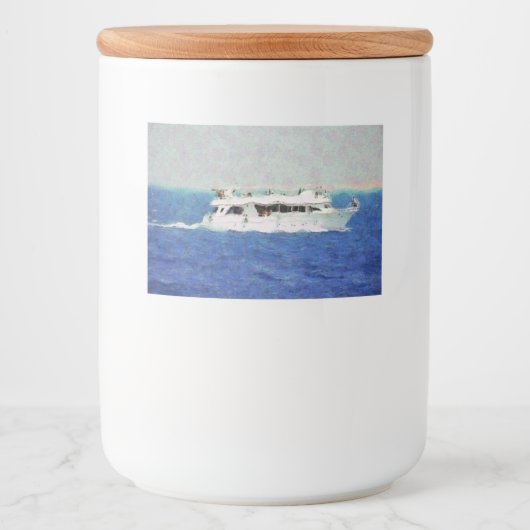 Étiquette Pour Bocaux Peinture de bateau (Devant)